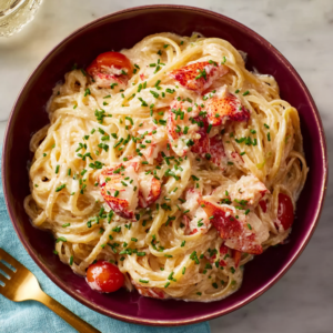 Elegant Lobster Tail Pasta