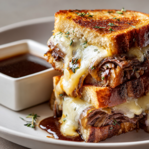 French Dip Grilled Cheese