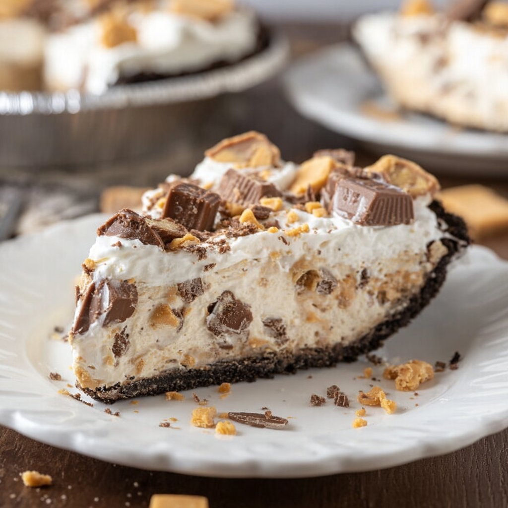 No-Bake Toffee Cheesecake Pie