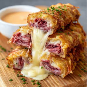 Keto Crispy Reuben Roll-Ups