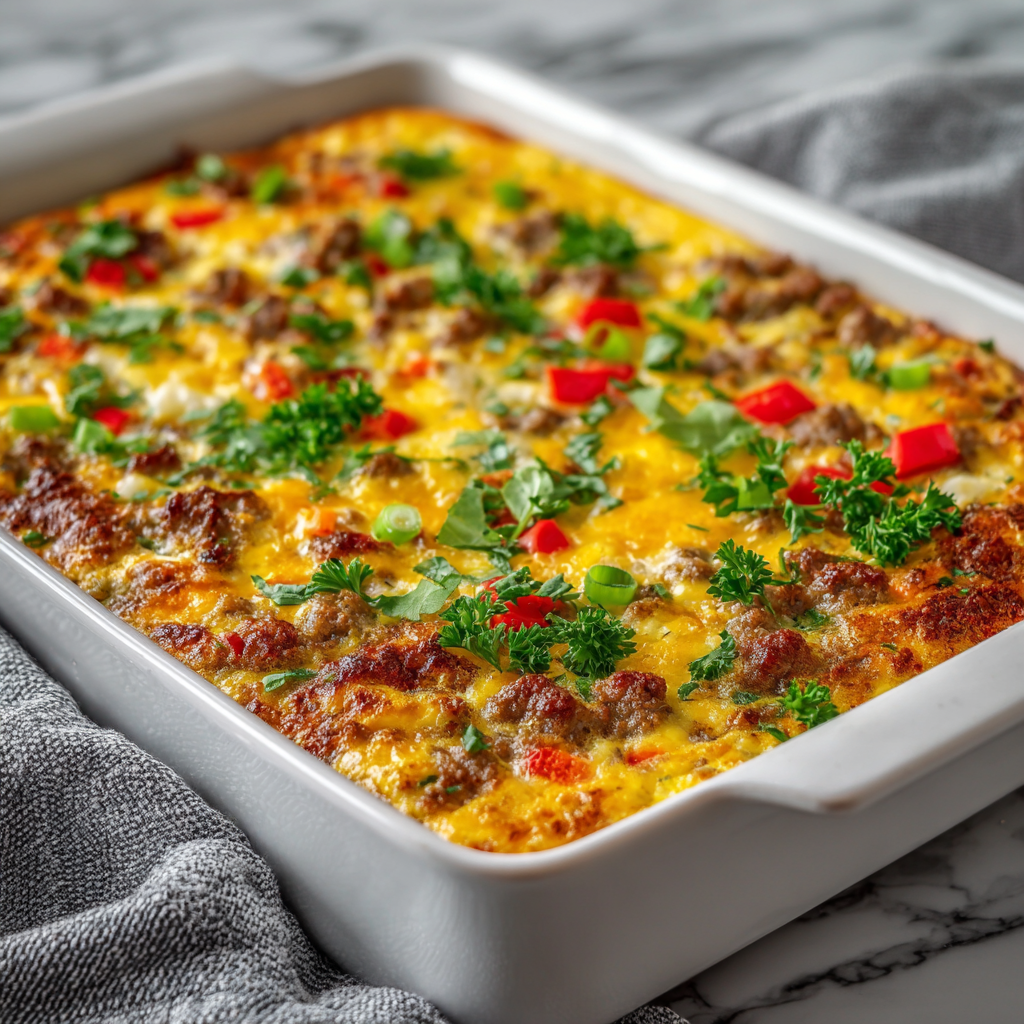 Keto Egg and Cheese Breakfast Casserole