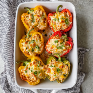 Creamy Chicken Stuffed Peppers