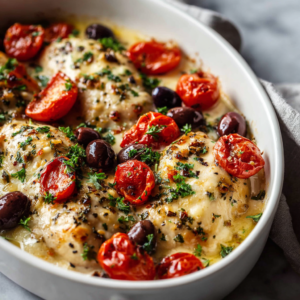 Keto Greek Chicken Casserole