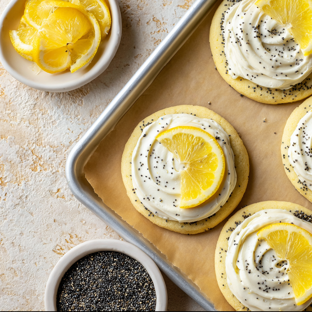 Lemon Poppy Seed Cheesecake Cookies
