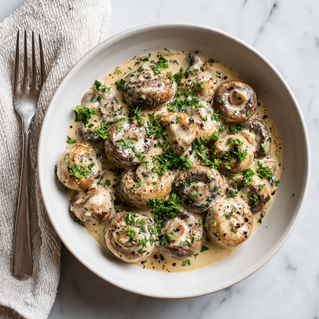 Garlic Parmesan Mushrooms