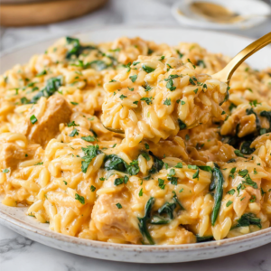 Cheesy Chicken Orzo