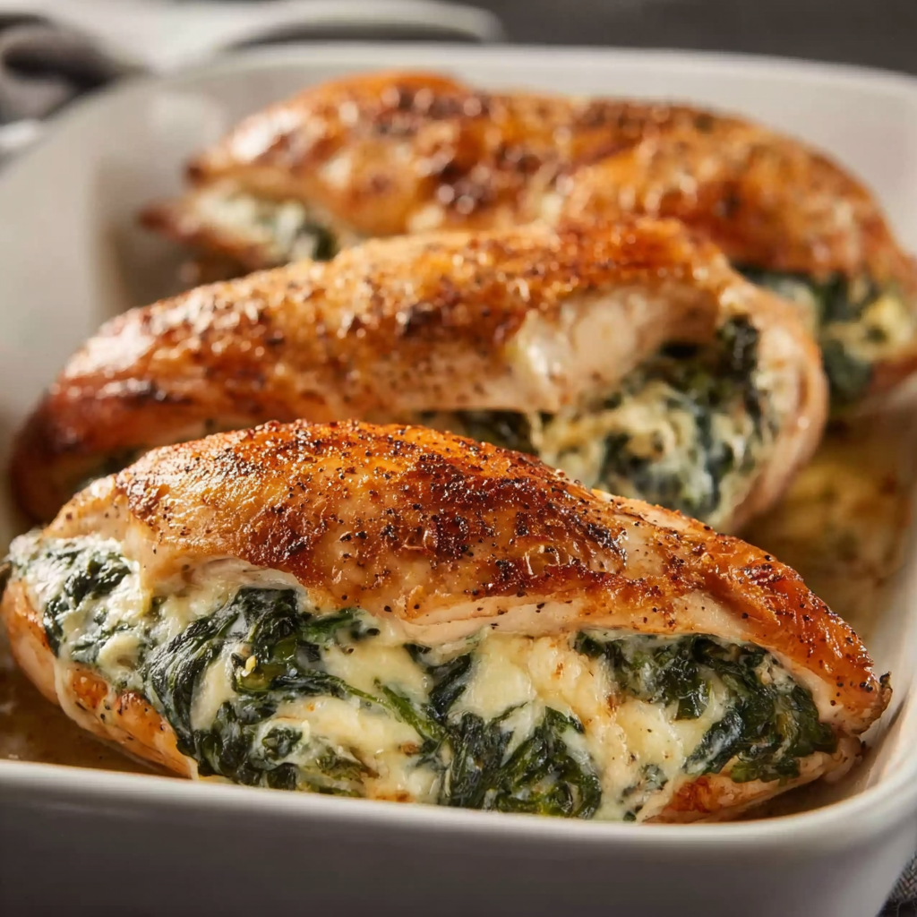Spinach Stuffed Chicken Breast