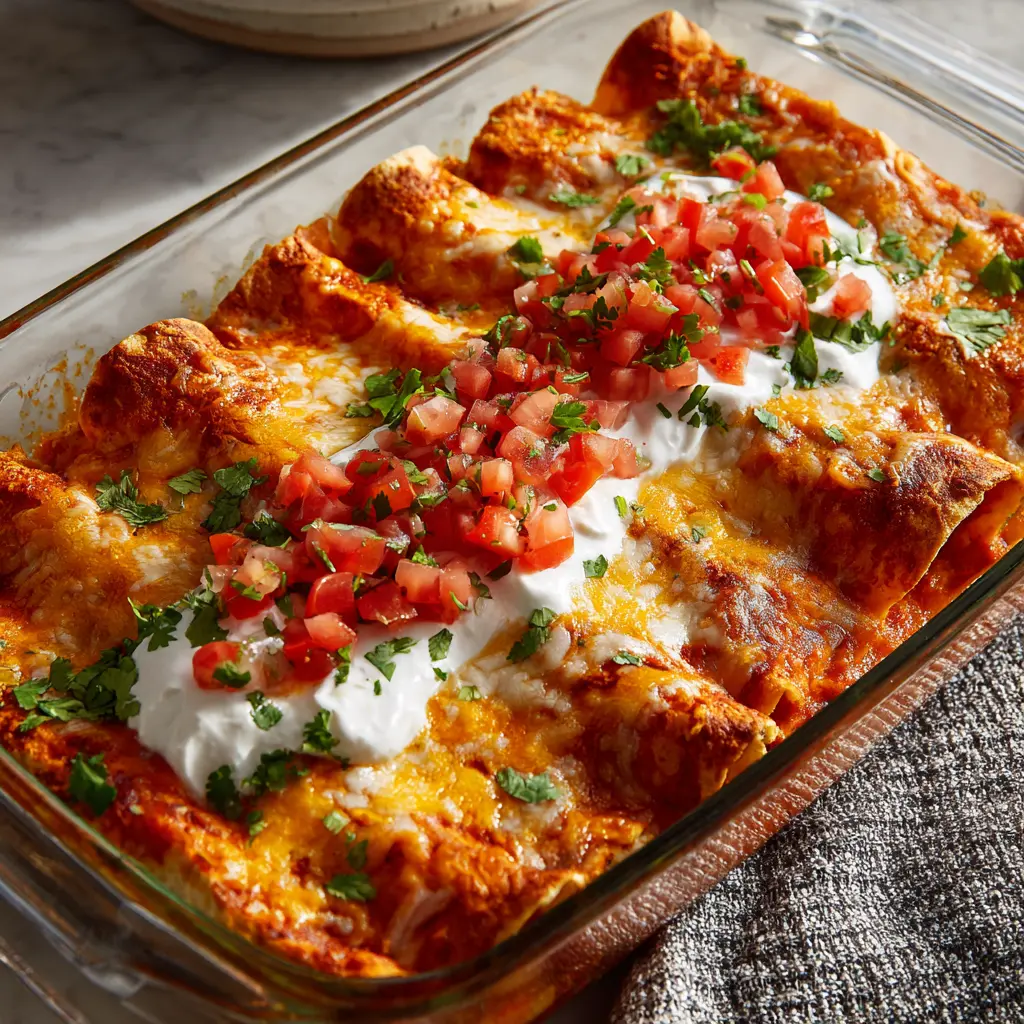 Cream Cheese Chicken Enchiladas