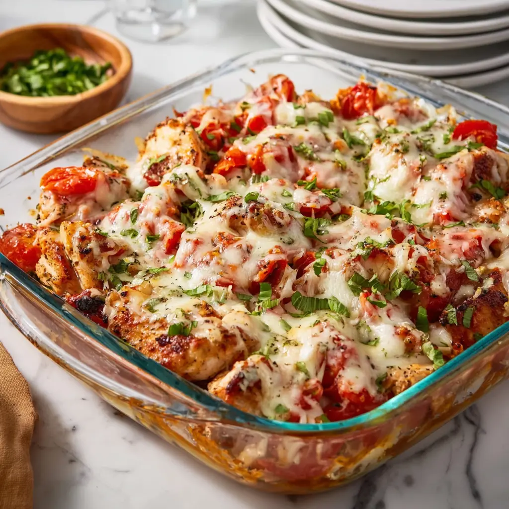 Bruschetta Chicken Bake