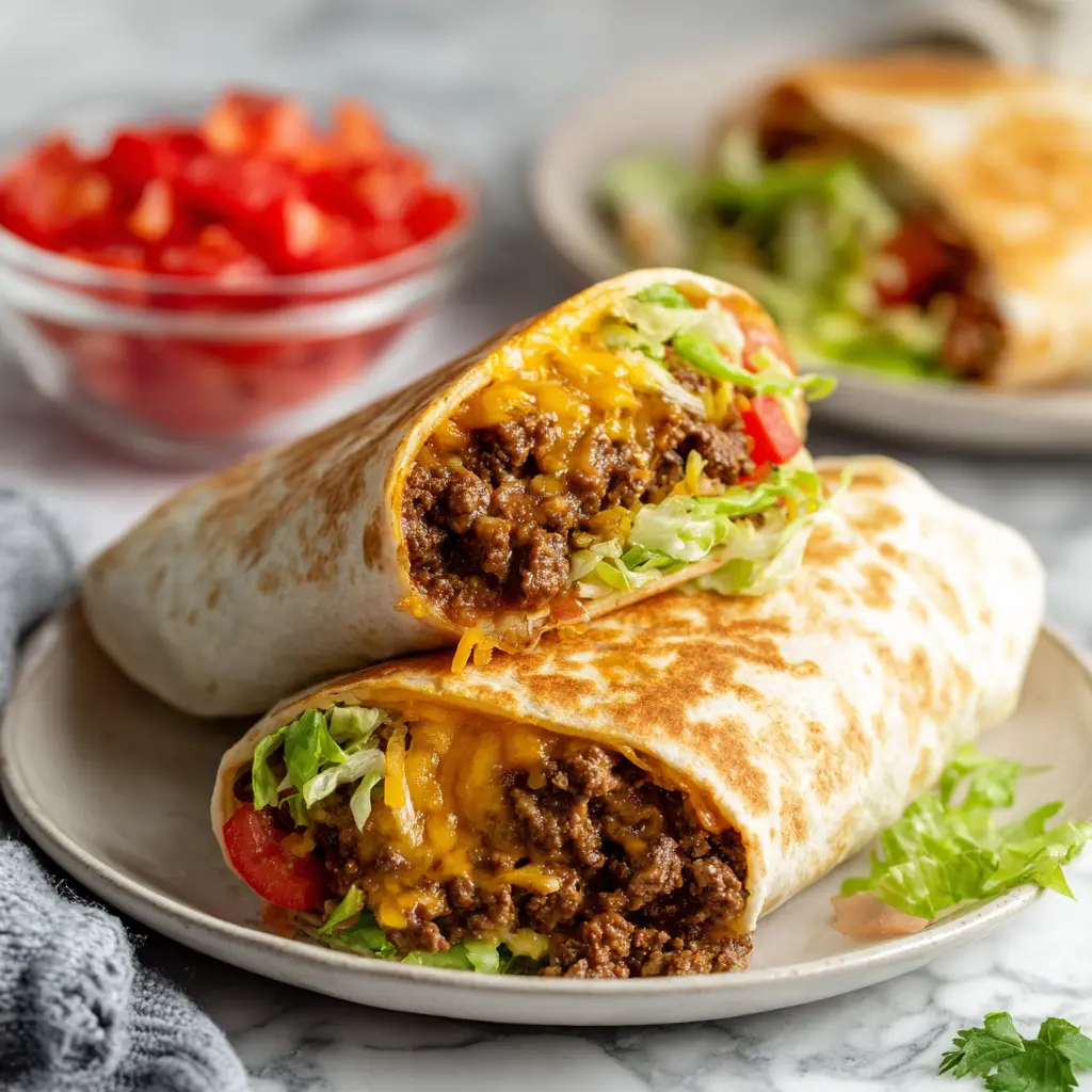 Cheeseburger Burrito