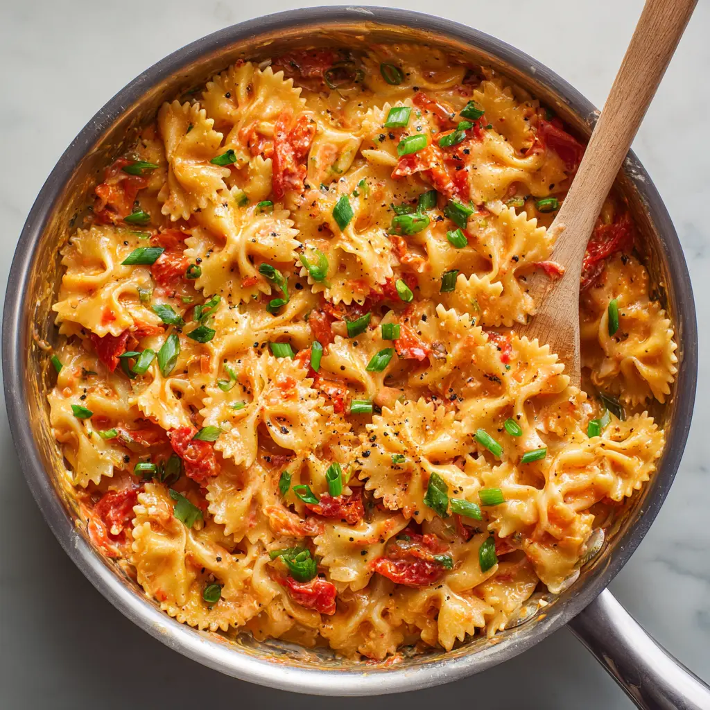 Creamy Spicy Chicken Pasta with Summer Vegetables