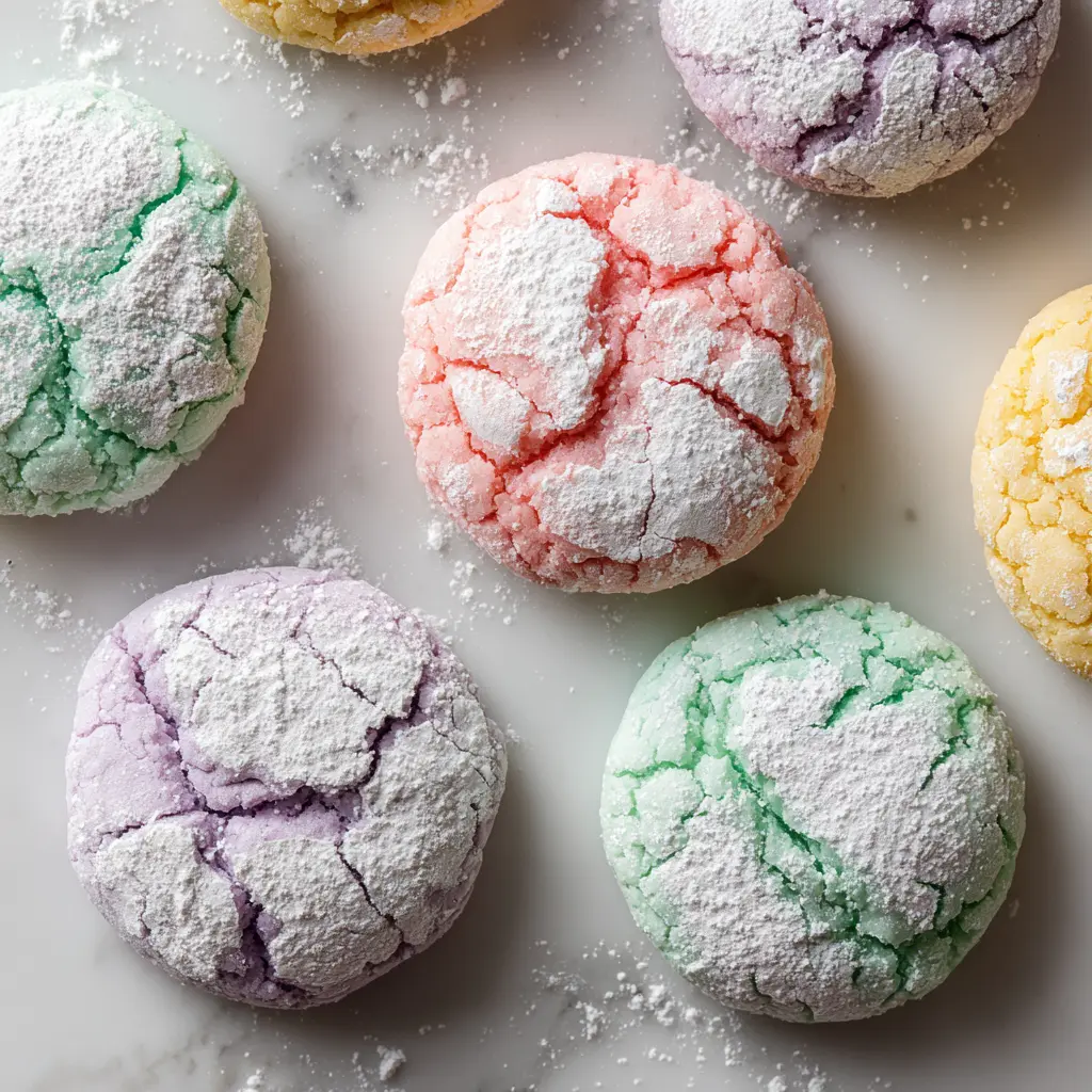 Springtime Crinkle Cookies
