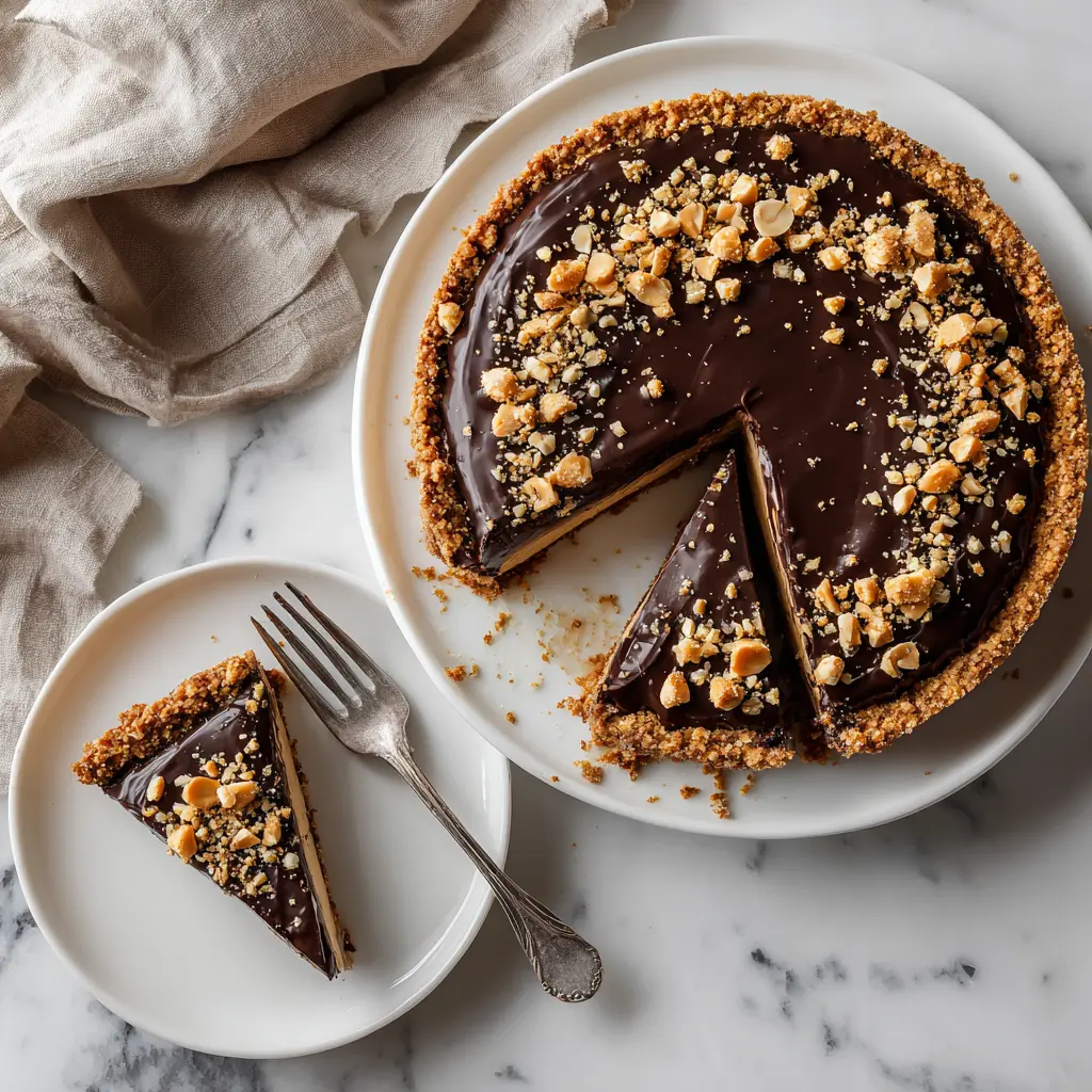 No-Bake Chocolate Peanut Butter Pie