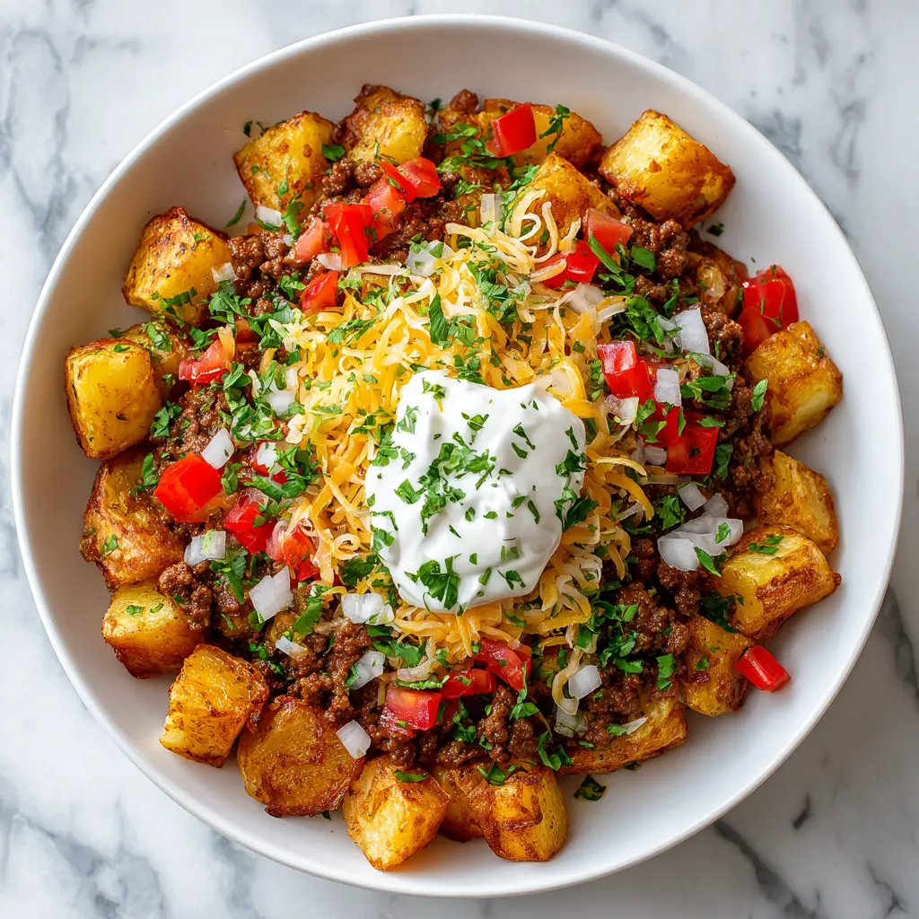 Cheesy Taco Potatoes