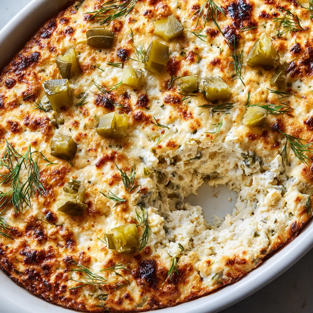 Creamy Ranch Dill Pickle Dip