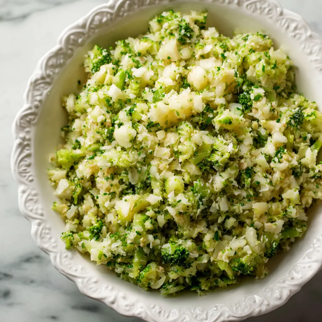 Cheesy Broccoli Cauliflower Rice