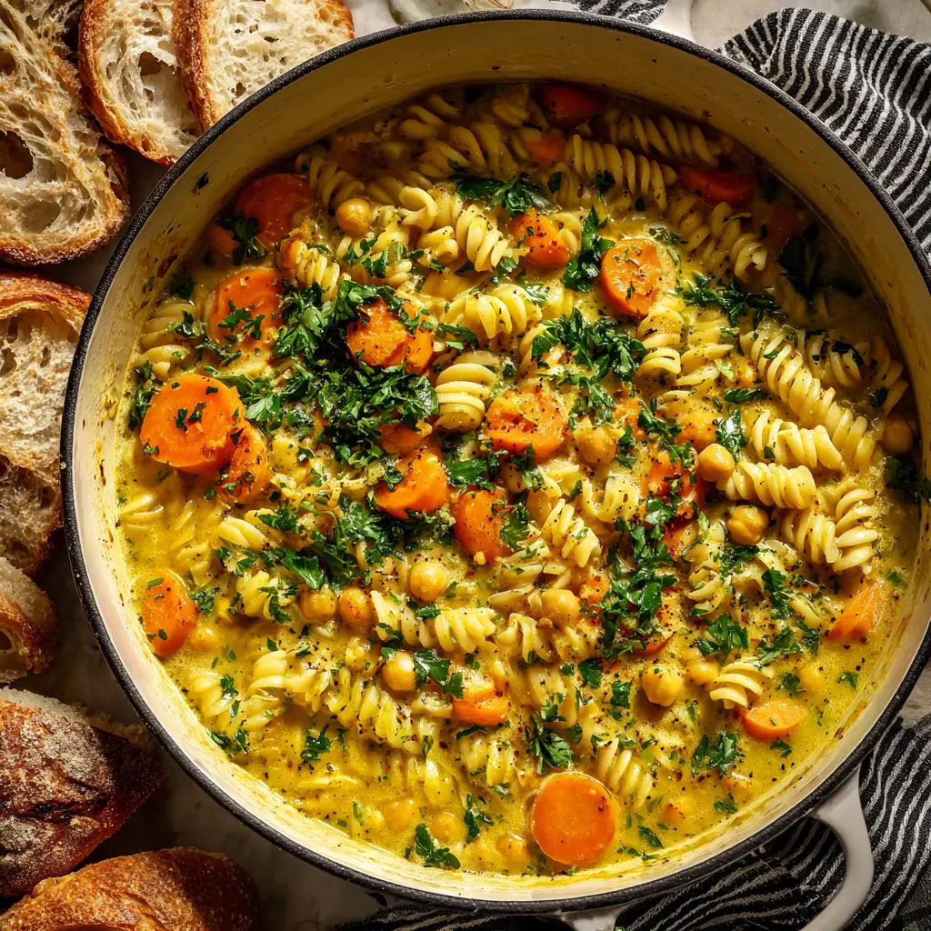 Chickpea Noodle Soup