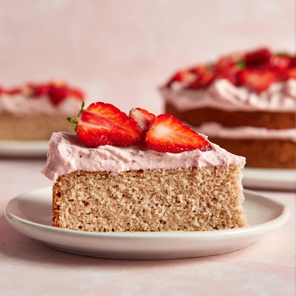 Almond Flour Strawberry Cake