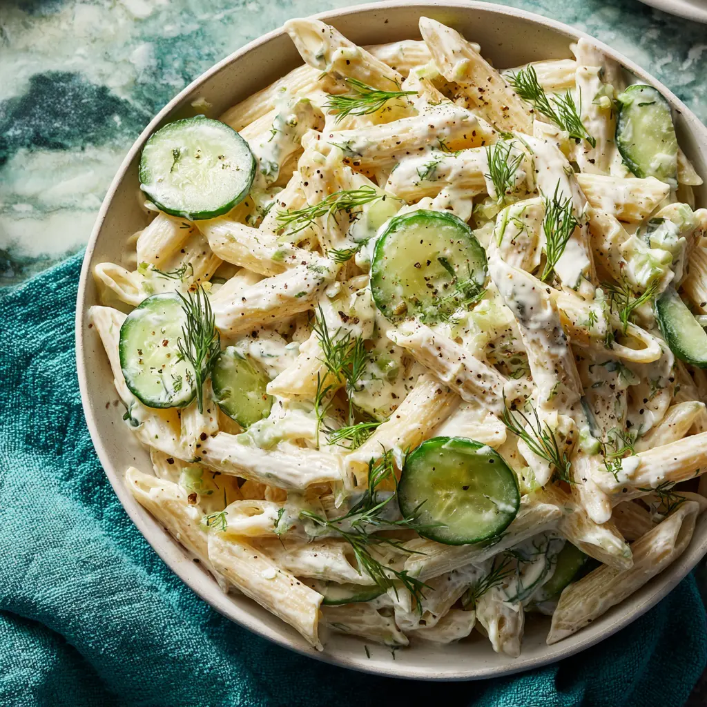 Healthy Cucumber Pasta Salad