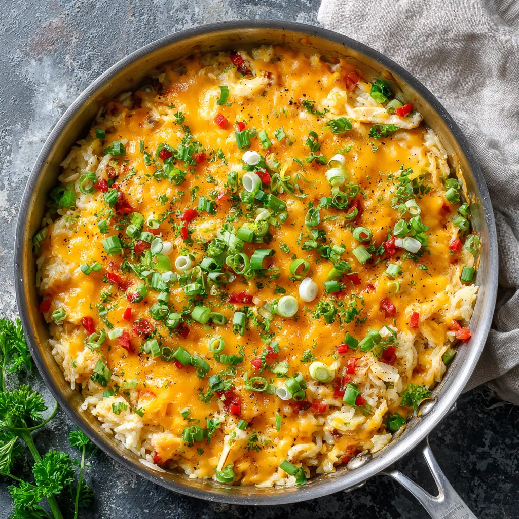 Green Chile Chicken and Rice Casserole