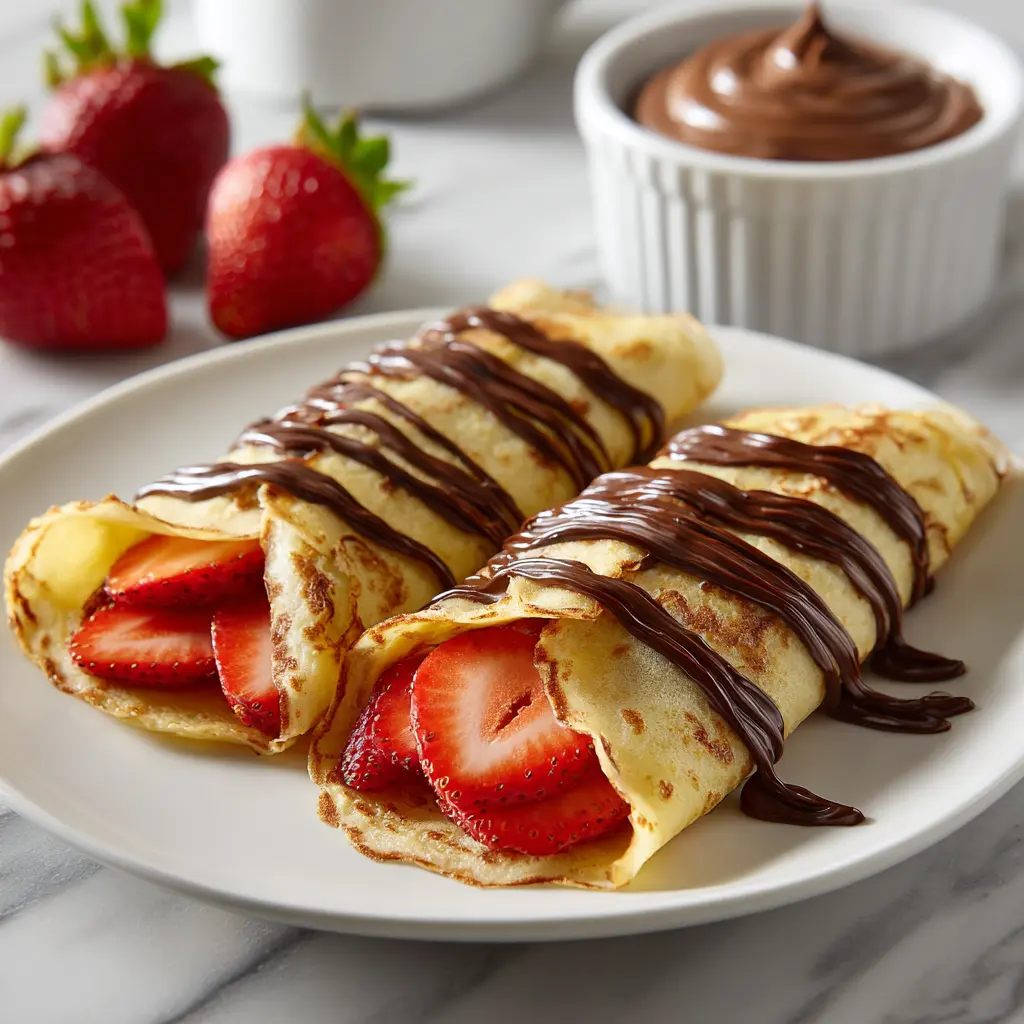 Strawberry Nutella Dessert Wraps