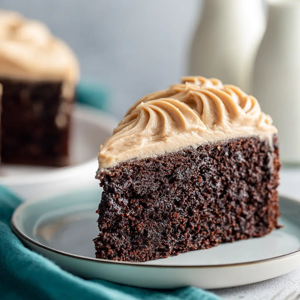 Chocolate Cake With Peanut Butter Frosting