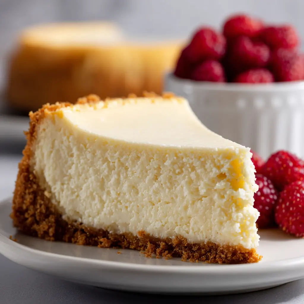 Vanilla Bean White Chocolate Mousse Cheesecake