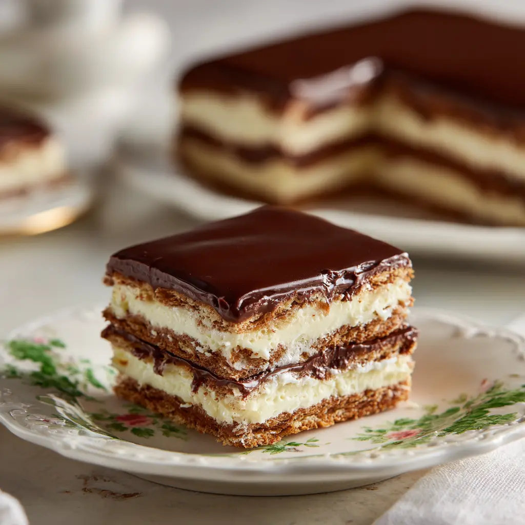 No Bake Eclair Cake
